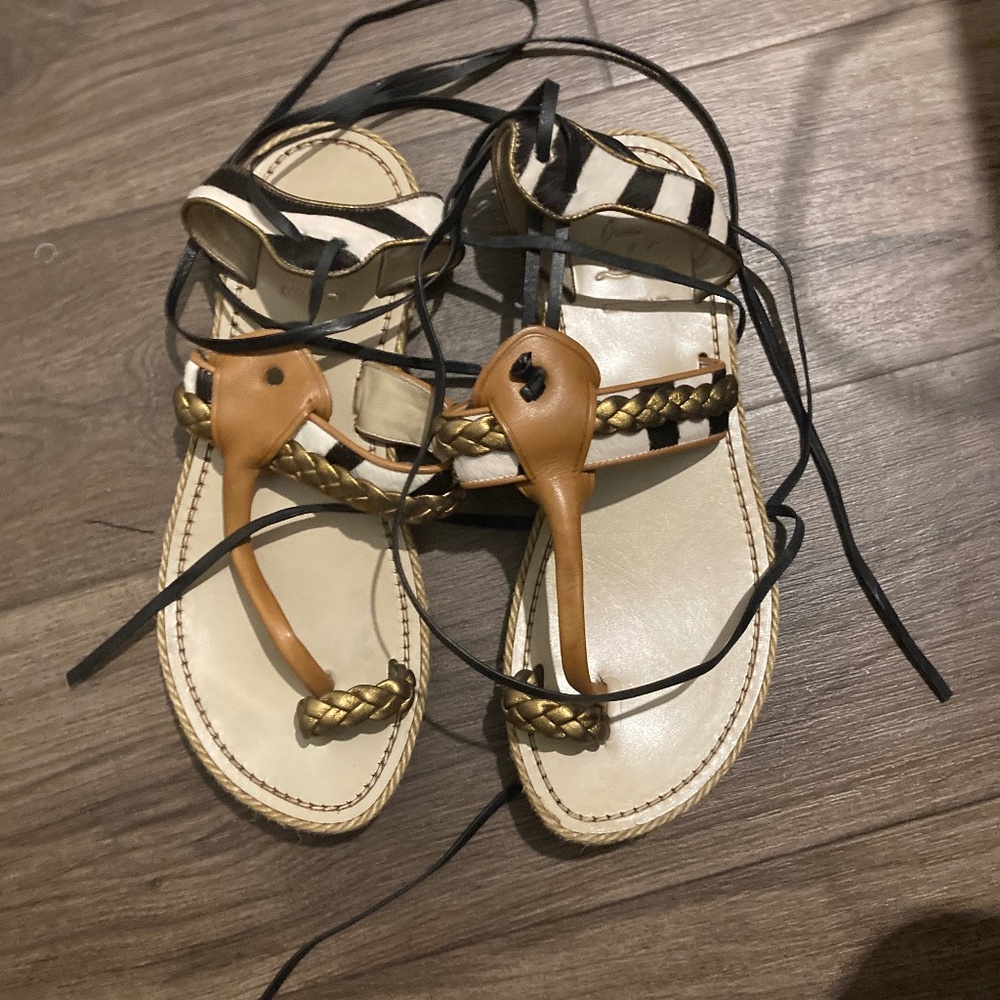 Authentic Christian louboutin strappy gladiator sandals
